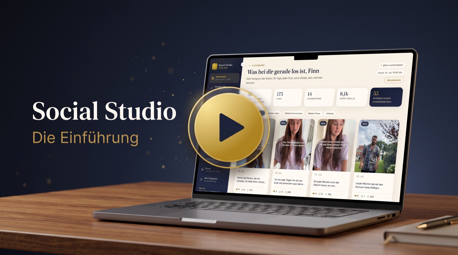 Social Studio Einführung: Video abspielen